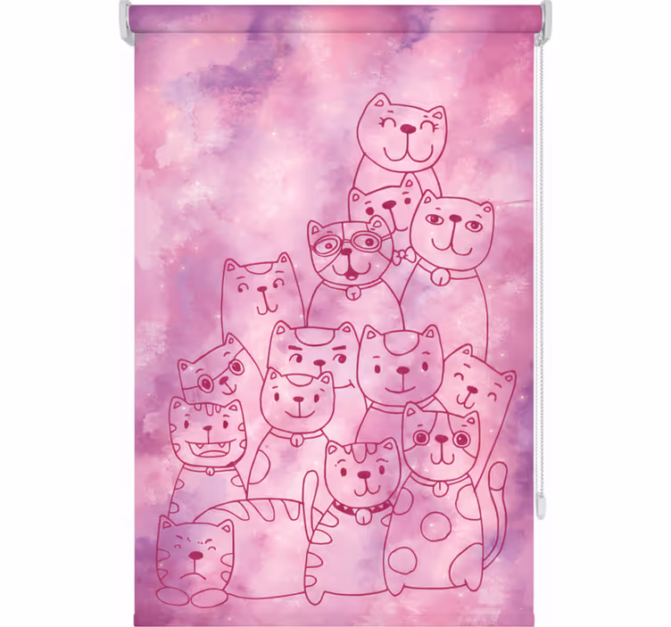 Store enrouleur pour chambre ado galaxy miaou - TenStickers