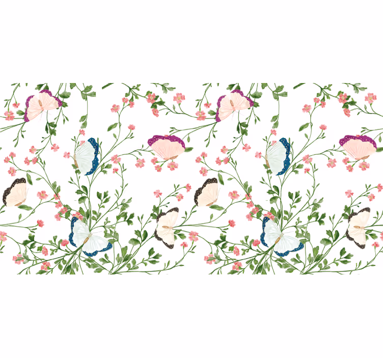 Store enrouleur blanc aquarelle fantaisie - TenStickers