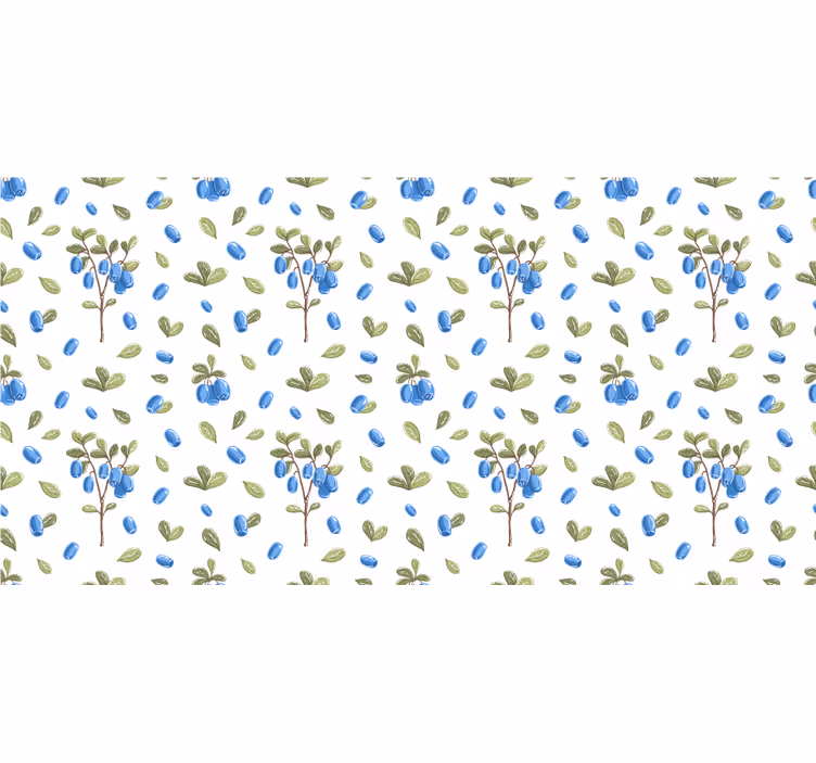 Store enrouleur blanc motif botanique floral aquarelle - TenStickers