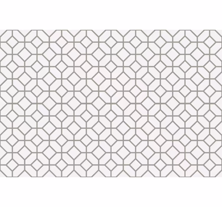 Store enrouleur blanc motif hamptons carrés - TenStickers
