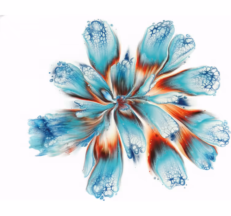 Store enrouleur salle de bain fleurs colorées modernes - TenStickers