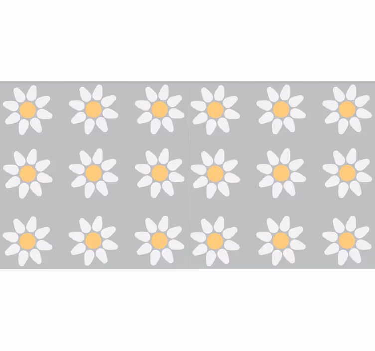 Store enrouleur floral motif marguerites - TenStickers