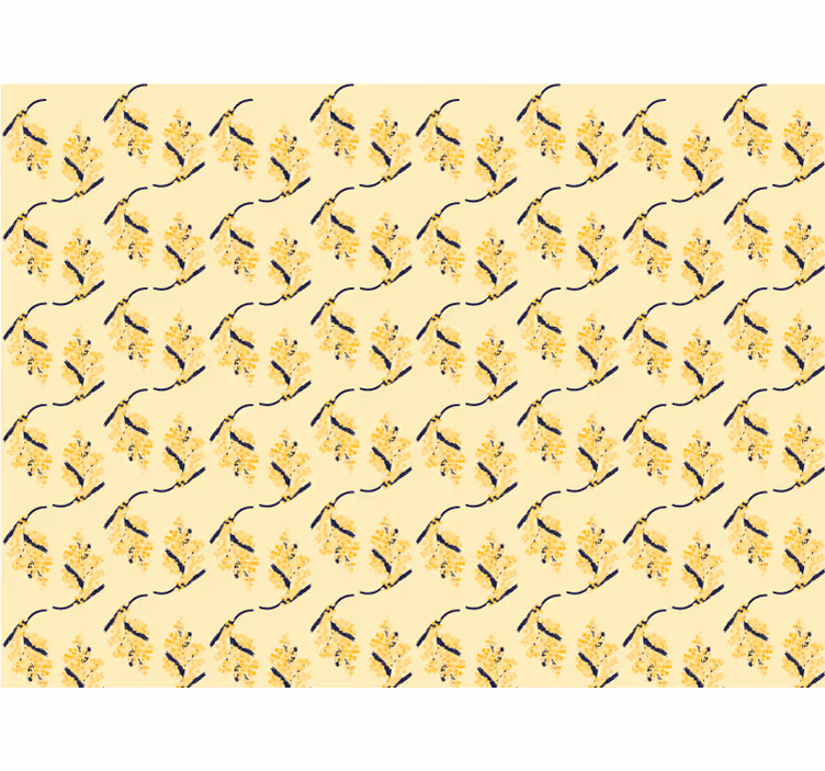 Store enrouleur floral motifs de mimosas - TenStickers