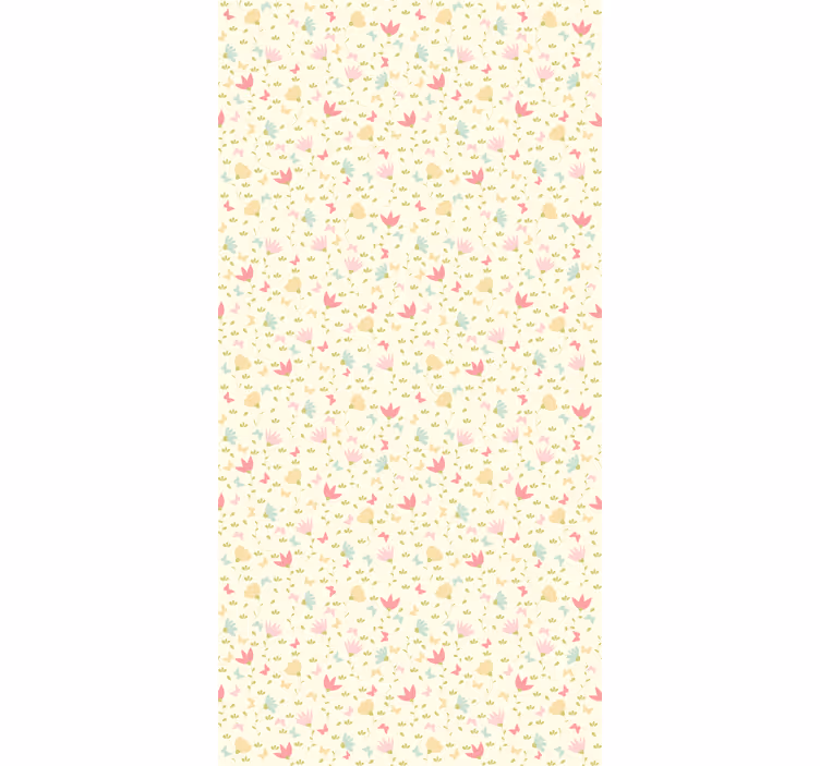 Store enrouleur floral papillons jaunes - TenStickers