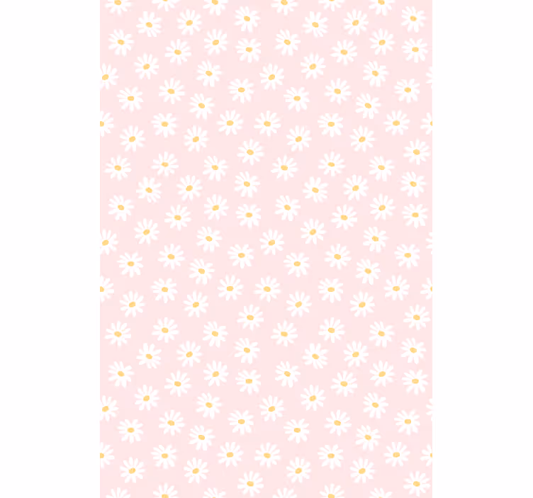 Store enrouleur floral motif marguerites roses - TenStickers