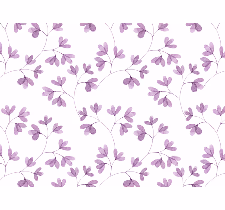 Store enrouleur floral motif violet - TenStickers
