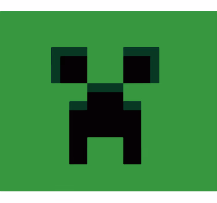 Store enrouleur geek minecraft vert - TenStickers
