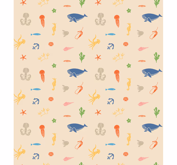 Store enrouleur animaux motifs créatures marines - TenStickers