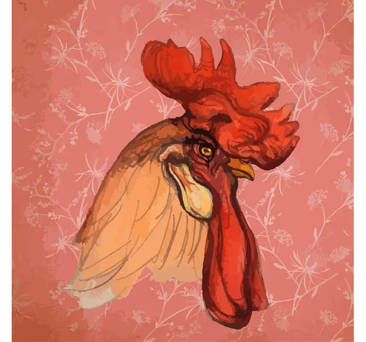 Store enrouleur animaux illustration de coq - TenStickers