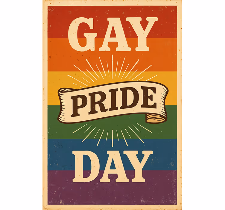 Store enrouleur phrases journée de la fierté gay - TenStickers