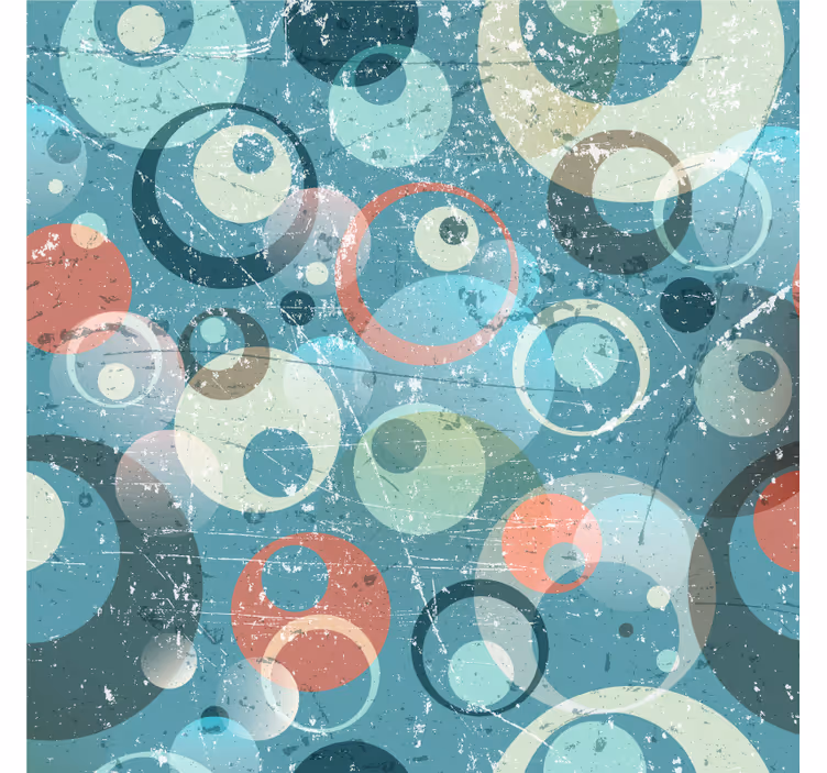 Store enrouleur bureaux cercles abstraits - TenStickers