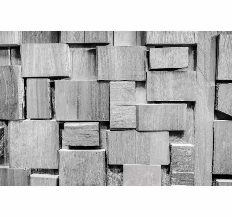 Store enrouleur gris texture 3d bois foncé - TenStickers