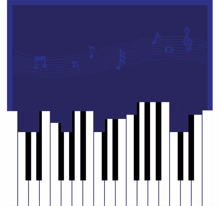 Store enrouleur bureaux fond piano - TenStickers