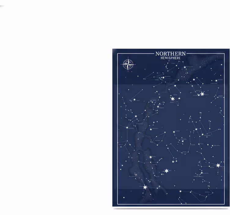 Store enrouleur pour chambre ado carte du ciel - TenStickers