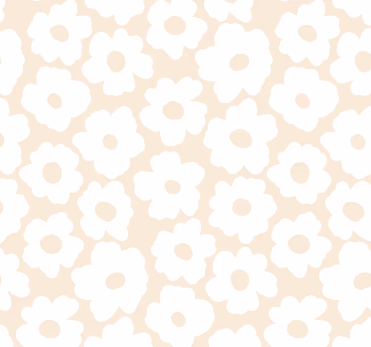 Store enrouleur bureau coquelicot blanc - TenStickers