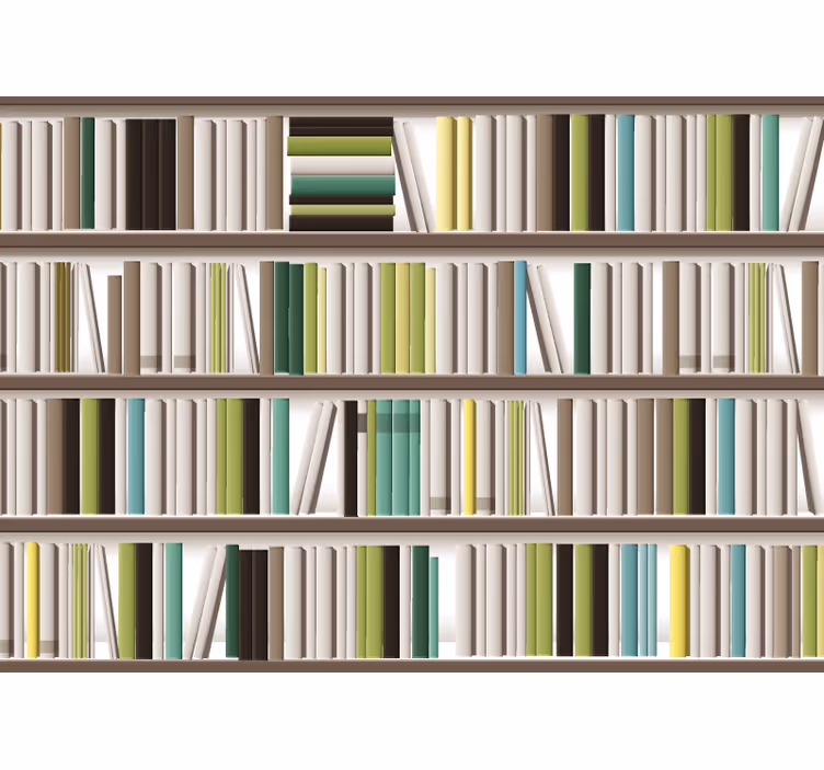Store enrouleur rustique étagère à livres organisée - TenStickers