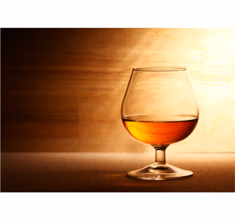Store enrouleur rustique verre de cognac - TenStickers