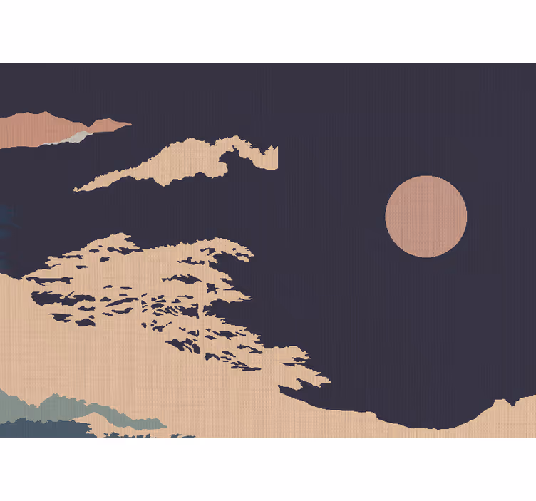 Store enrouleur rustique style forestier artistique sombre - TenStickers