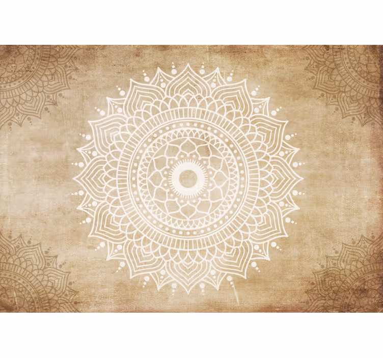Store enrouleur motif zen effet papier ancien - TenStickers