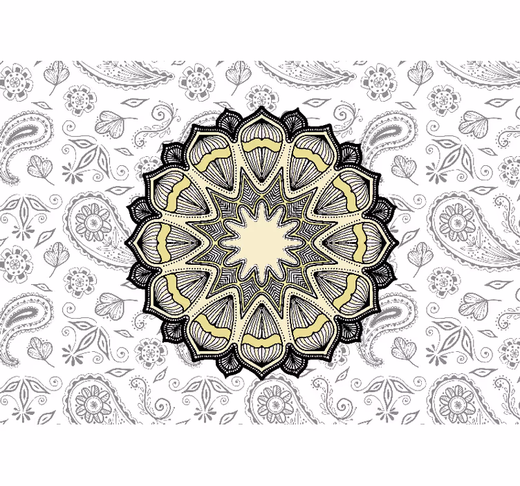 Store enrouleur motif zen mandala et paisley classique - TenStickers