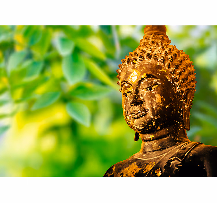 Store enrouleur motif zen papier peint prière orient - TenStickers
