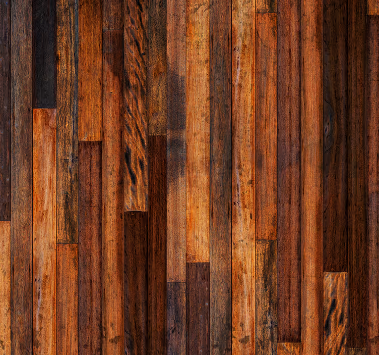 Store enrouleur marron planches en bois rustiques - TenStickers