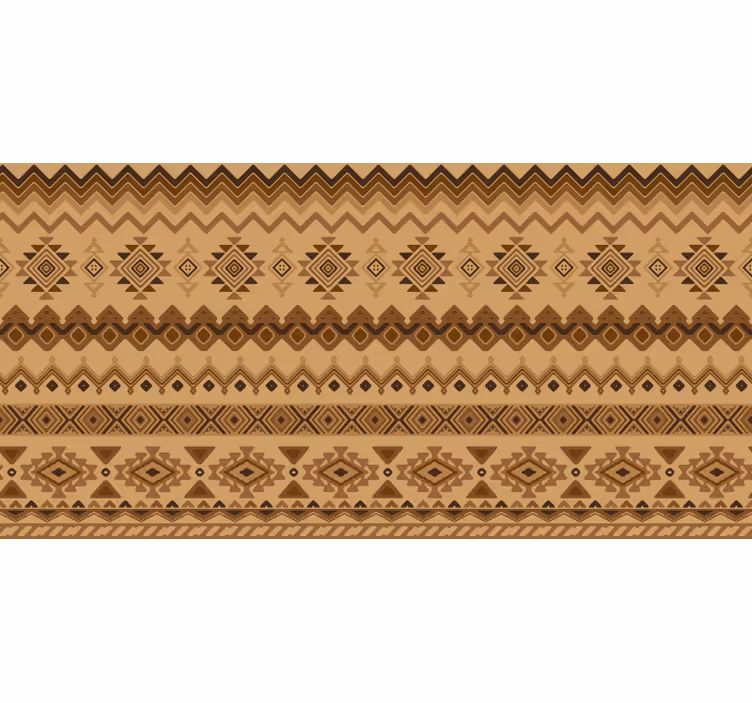 Store enrouleur orange motif kilim ethnique - TenStickers