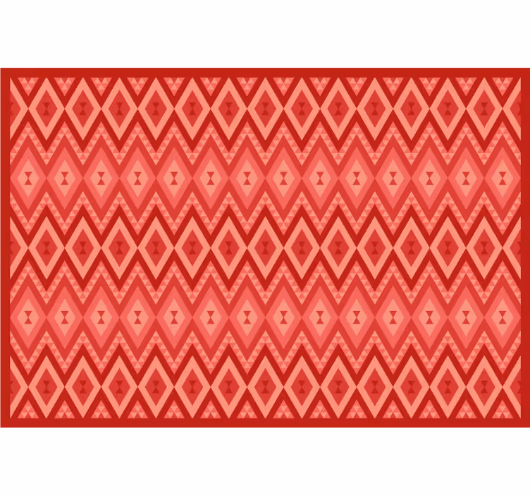 Store enrouleur rouge design ethnique vintage - TenStickers