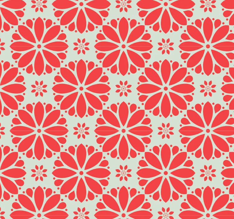 Store enrouleur extérieur motifs géométriques floraux - TenStickers
