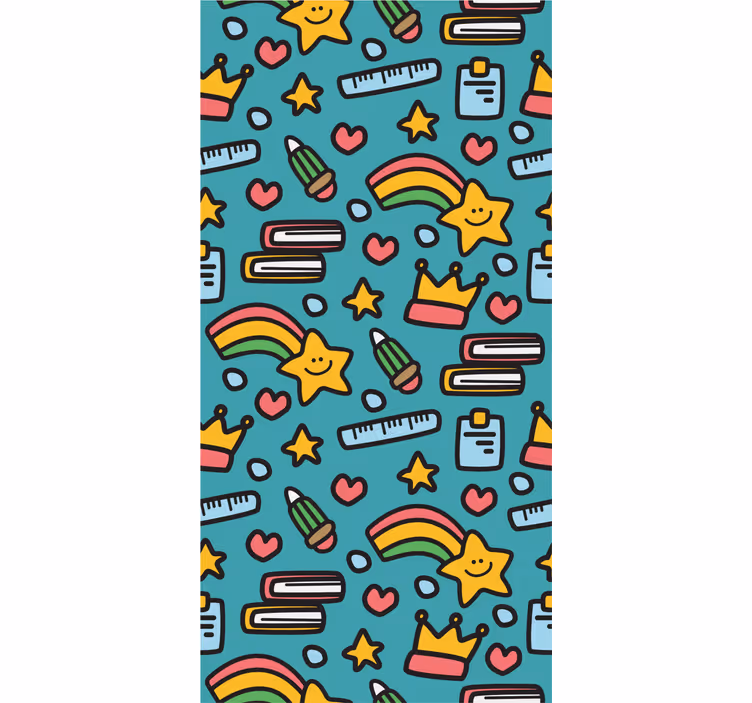 Store enrouleur pour chambre ado motif enfant kawaii - TenStickers