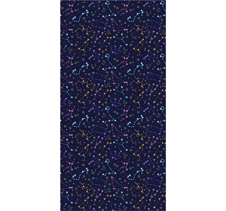 Store enrouleur pour chambre ado galaxie colorée - TenStickers