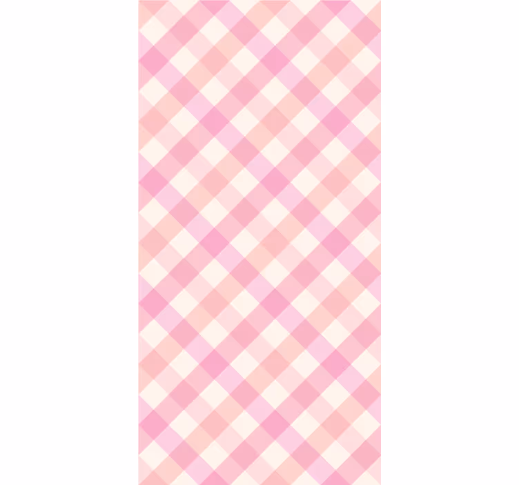 Store enrouleur pour chambre ado motif vichy rose - TenStickers