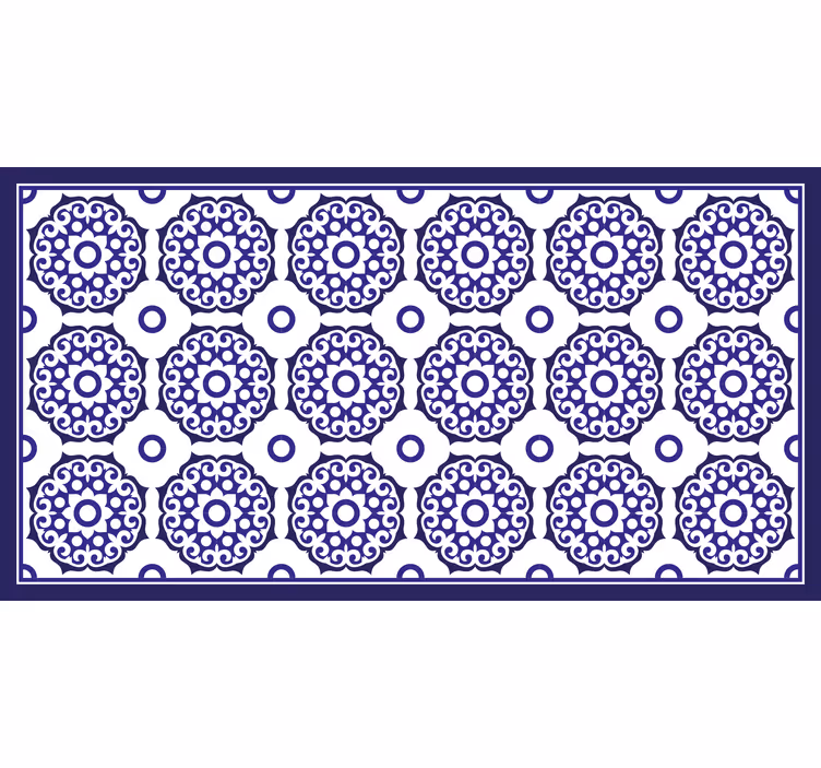 Store enrouleur salle de bain motif fleurs bleu clair - TenStickers