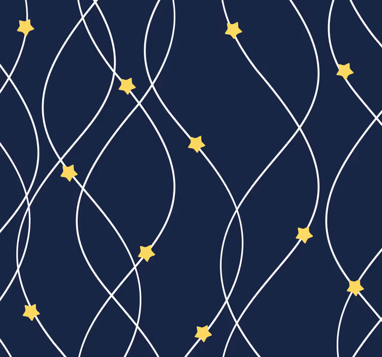 Store enrouleur chambre bébé fond bleu étoiles jaunes - TenStickers