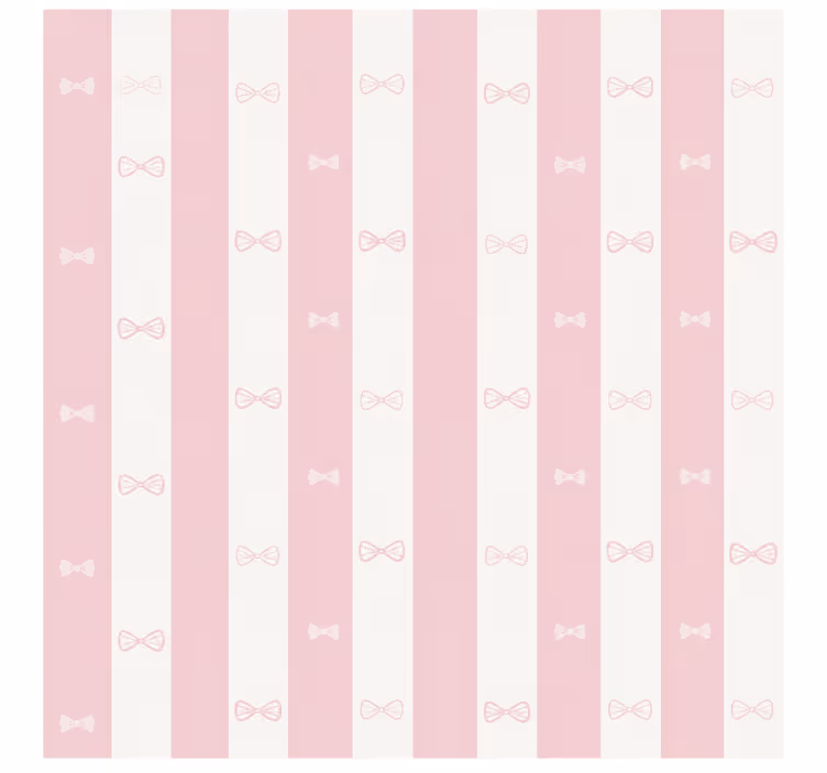 Store enrouleur rose à rayures nœud papillon - TenStickers