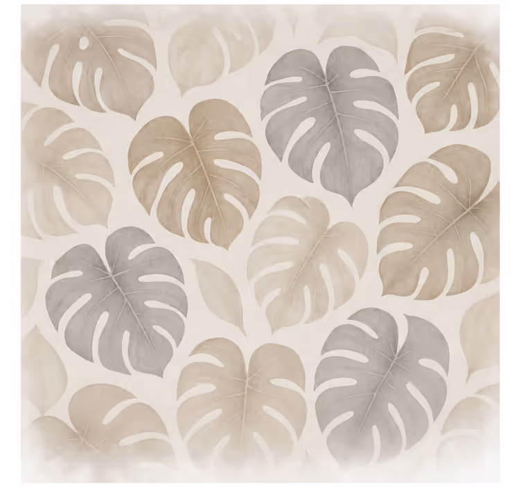 Store enrouleur marron feuillage de forêt tropicale - TenStickers