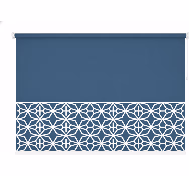 Store enrouleur bleu bord inférieur clair - TenStickers