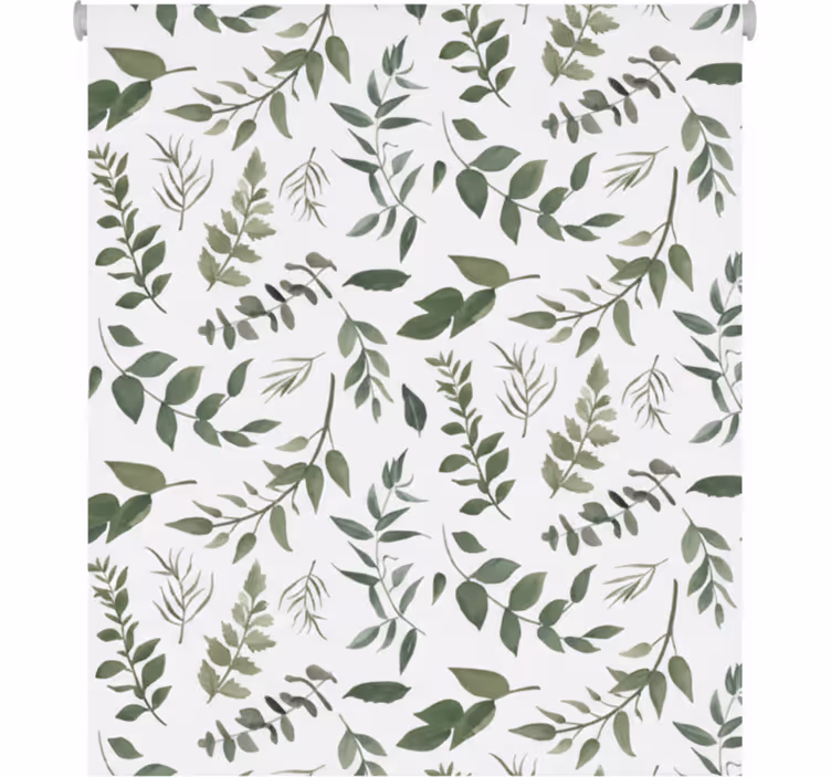Store enrouleur bureau motifs de feuilles lumineuses - TenStickers