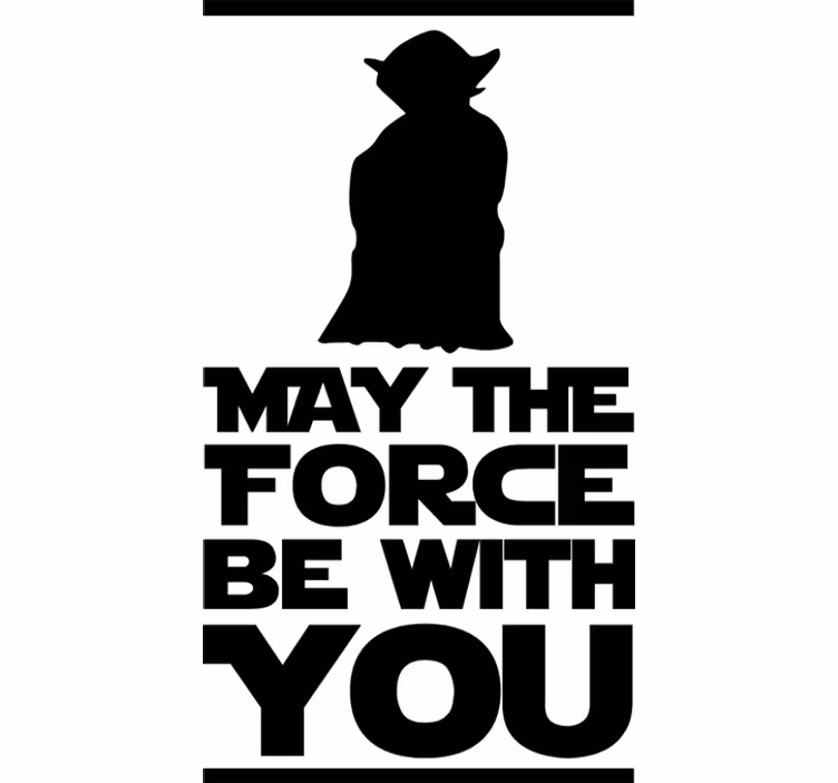 Store enrouleur série et film yoda citation décorative - TenStickers