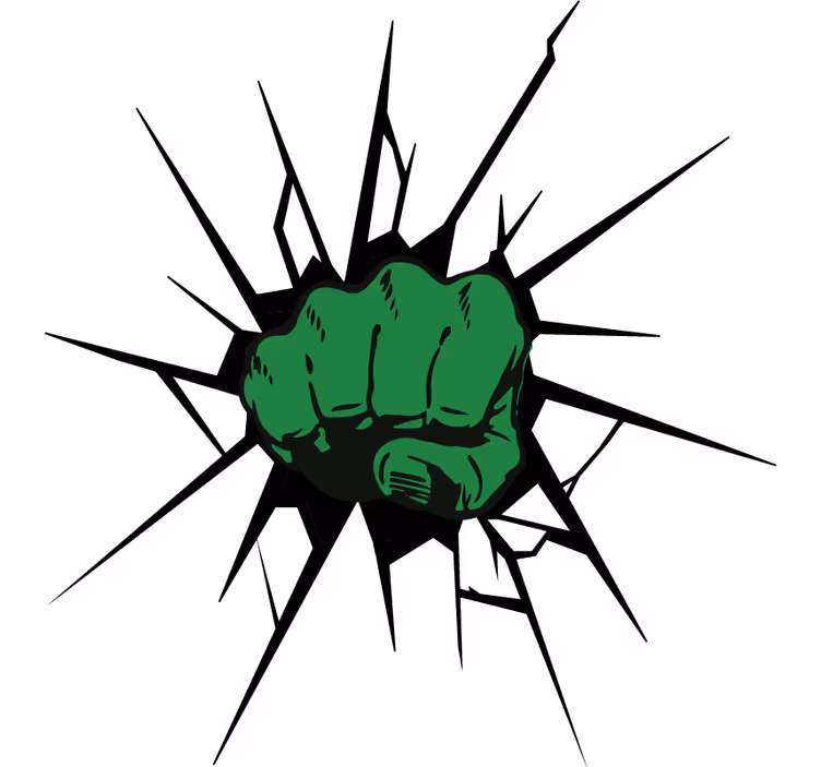 Store enrouleur super-héros effet hulk - TenStickers