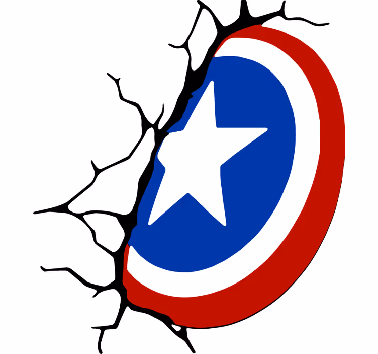 Store enrouleur super-héro bouclier de captain america - TenStickers
