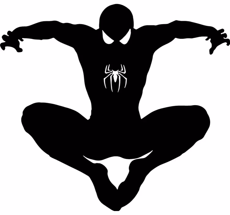 Store enrouleur super-héros silhouette spiderman - TenStickers