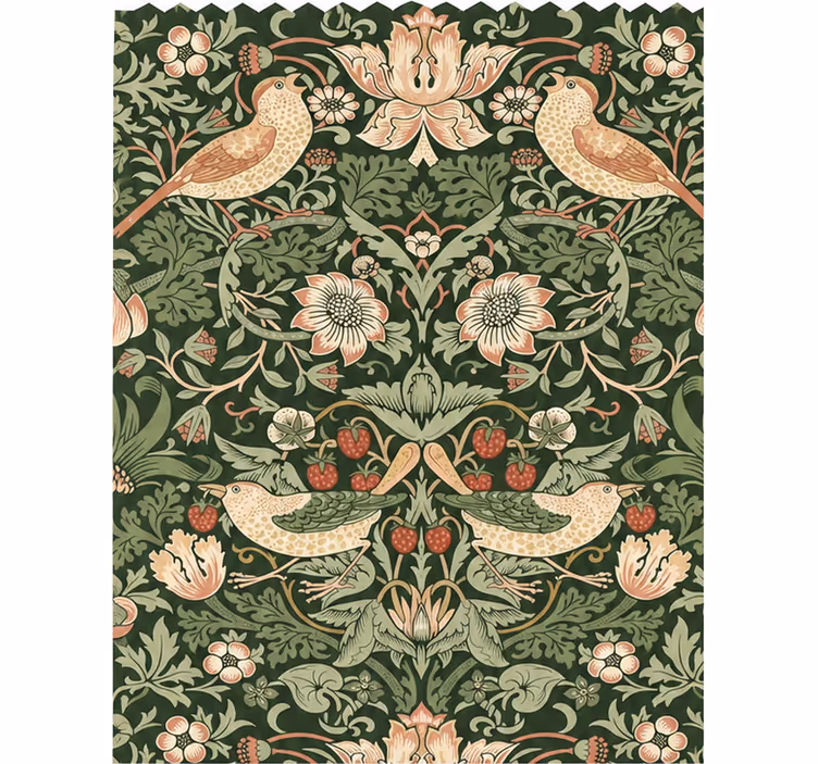 Store enrouleur cuisine largeur 80 oiseaux voleurs fraises - TenStickers