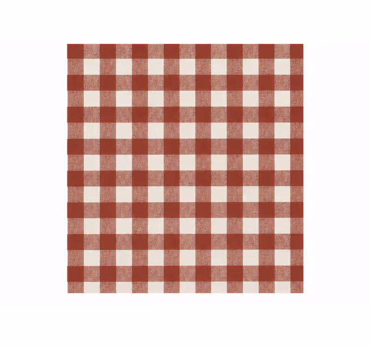 Store enrouleur rouge carreaux rustiques grands - TenStickers