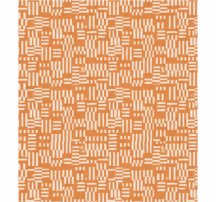 Store enrouleur orange motif lattes de pin - TenStickers
