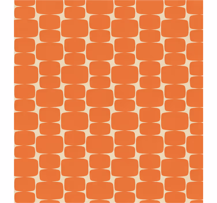 Store enrouleur orange motif rectangles flammes - TenStickers