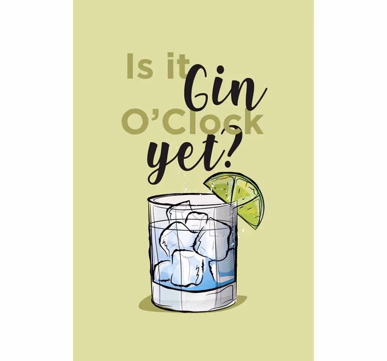 Store enrouleur cuisine heure du gin - TenStickers