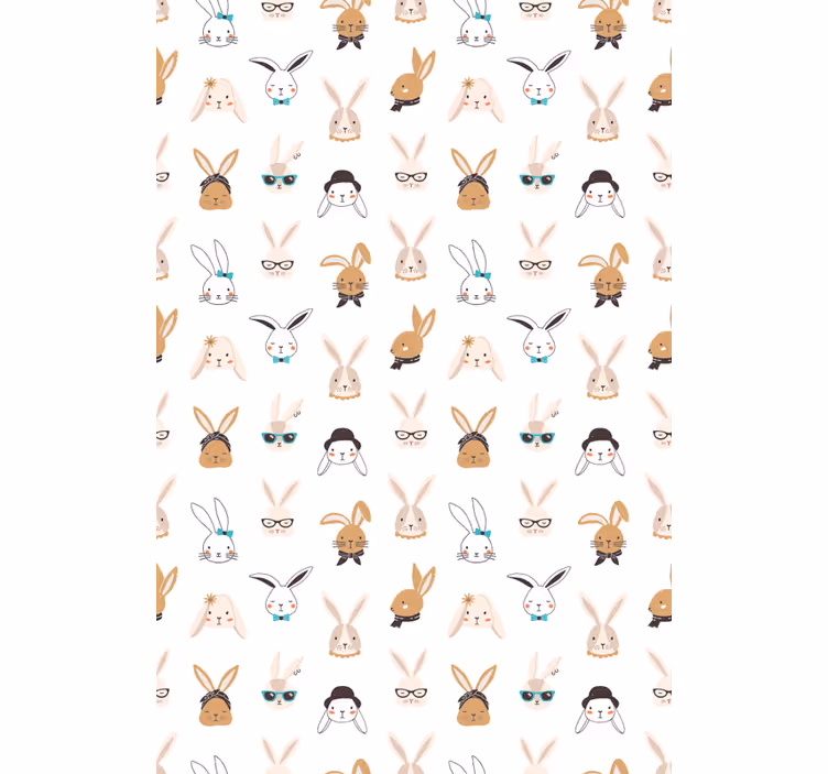 Store enrouleur animaux motifs de lapins ludiques - TenStickers
