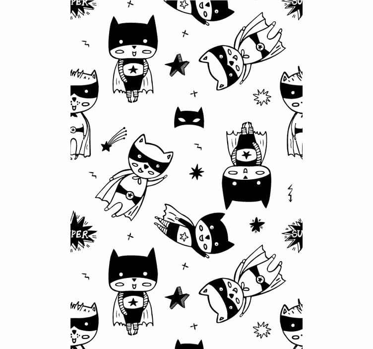 Store enrouleur chambre enfant dessin de super-héros - TenStickers