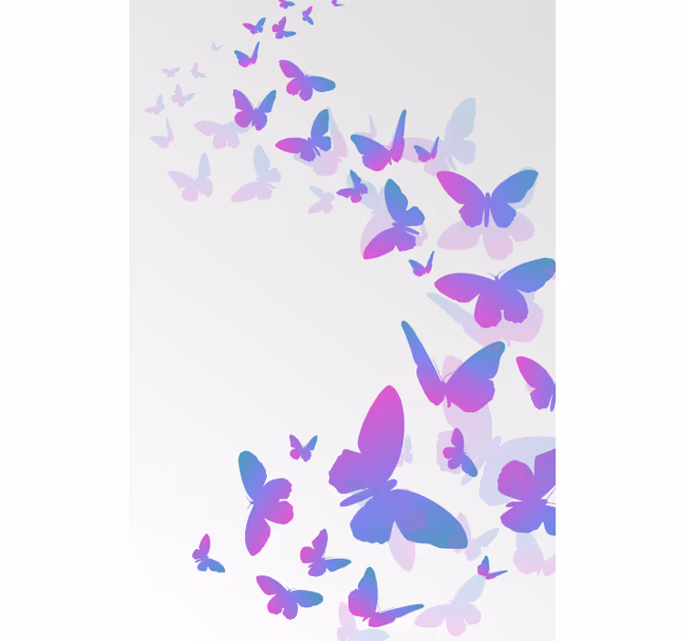 Store enrouleur papillon ensemble de papillons dégradés - TenStickers